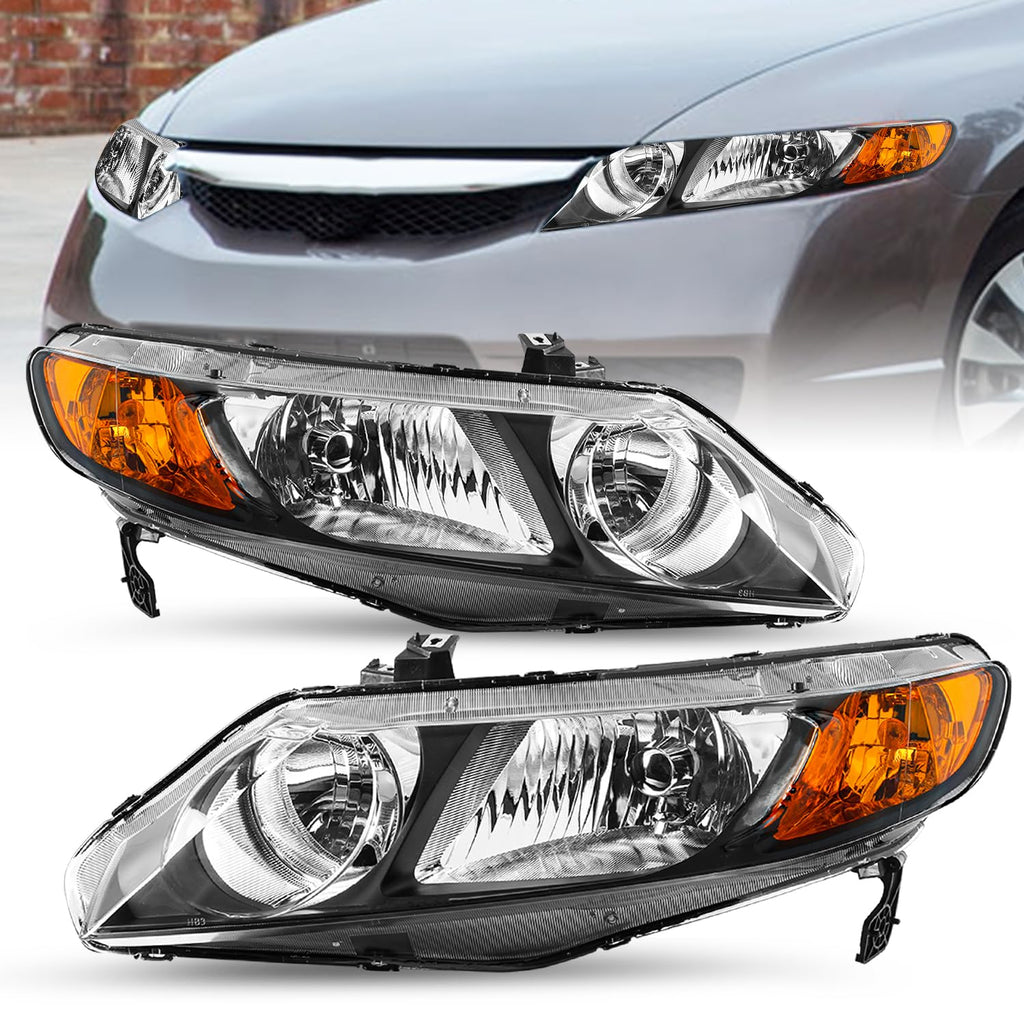 Headlight Assembly Set Driver & Passenger Side K6822