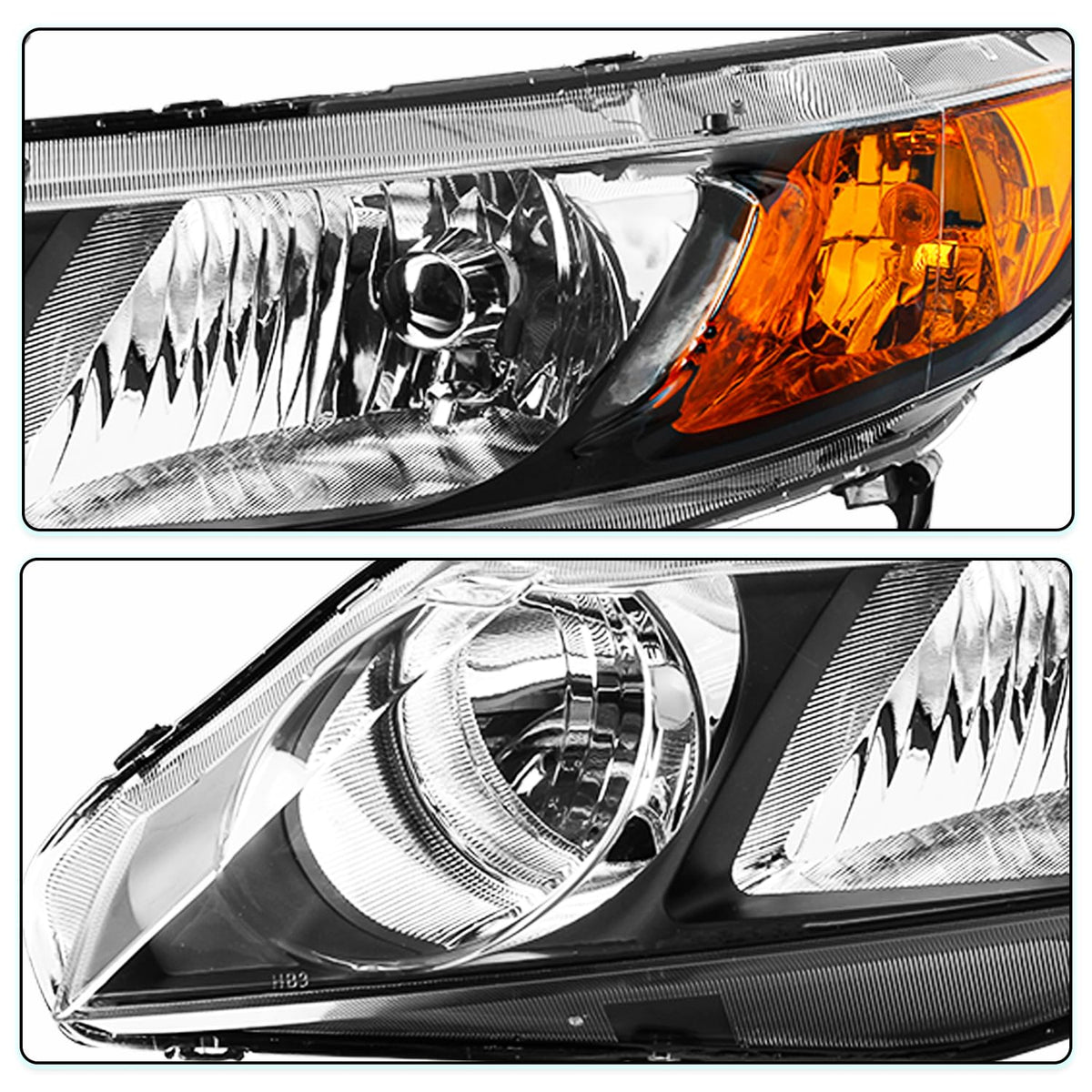 Headlight Assembly Set Driver & Passenger Side K6822
