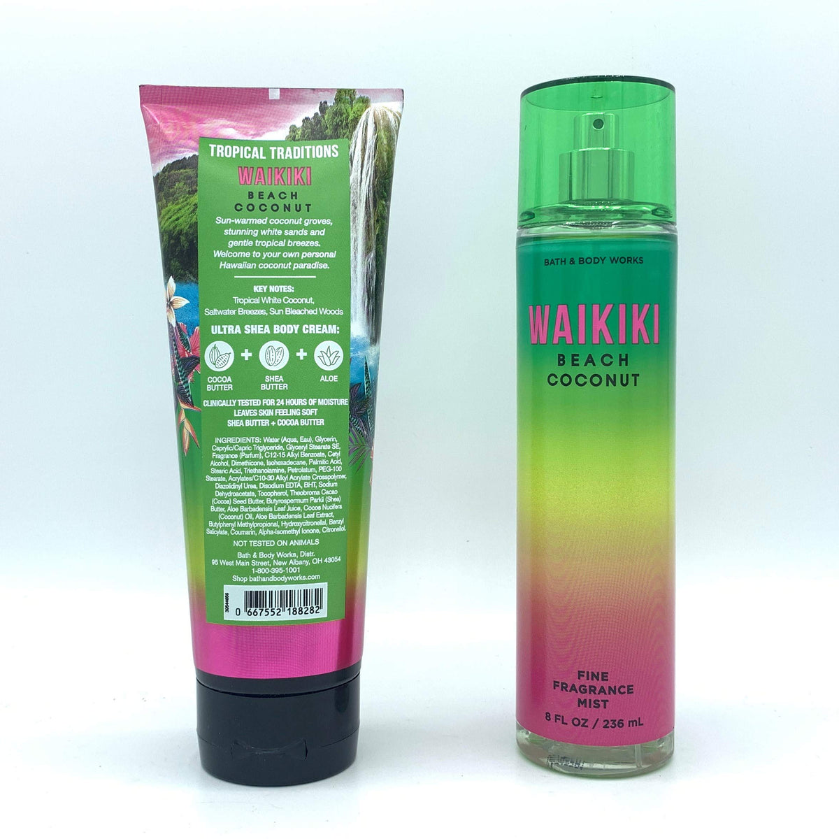 Coconut Body Cream and Fragrance Mist 2-Piece Bundle M31866