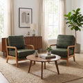 Mid Century Modern Faux Leather Accent Chair Set of 2 G5948