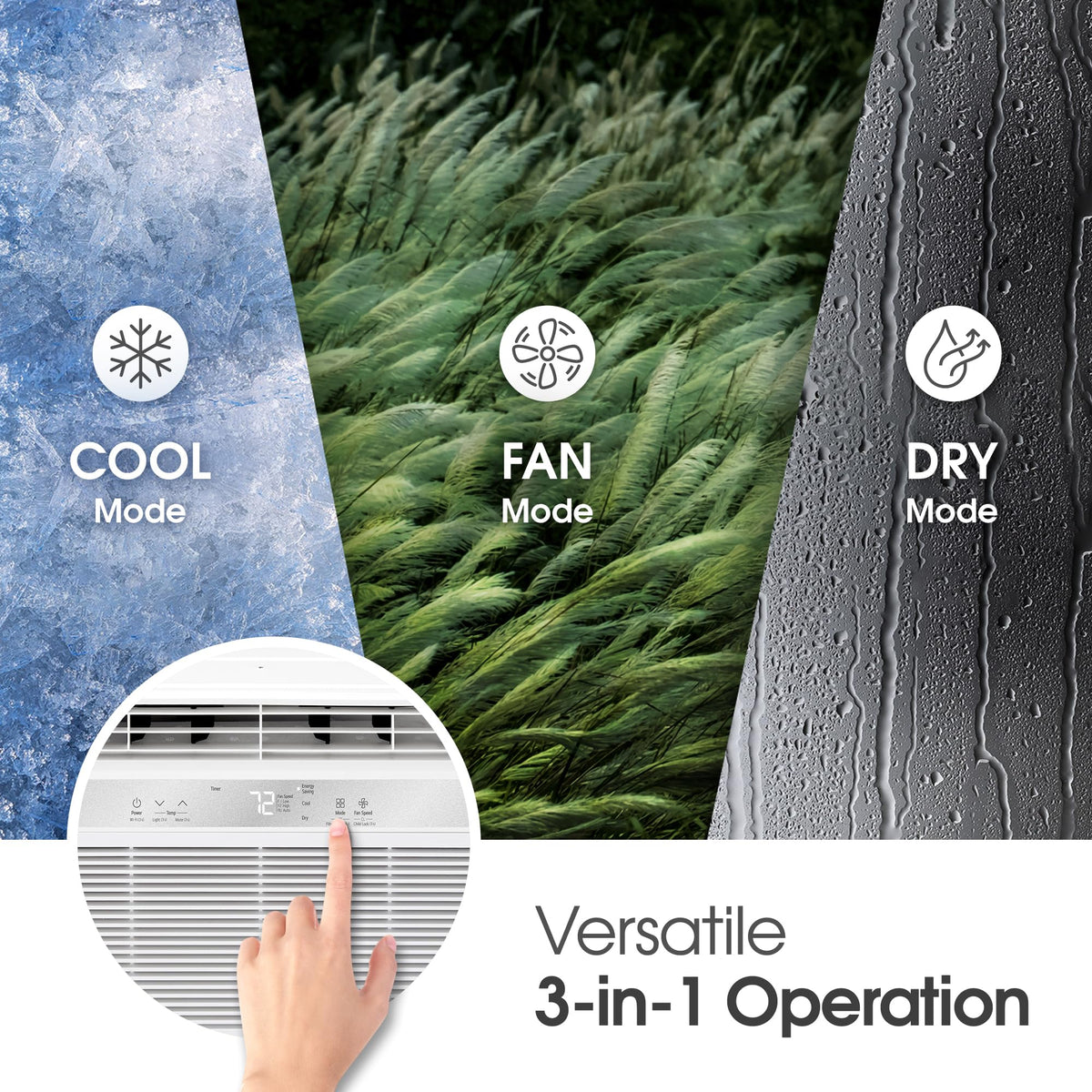 5000 BTU White Window Air Conditioner with Remote R643223