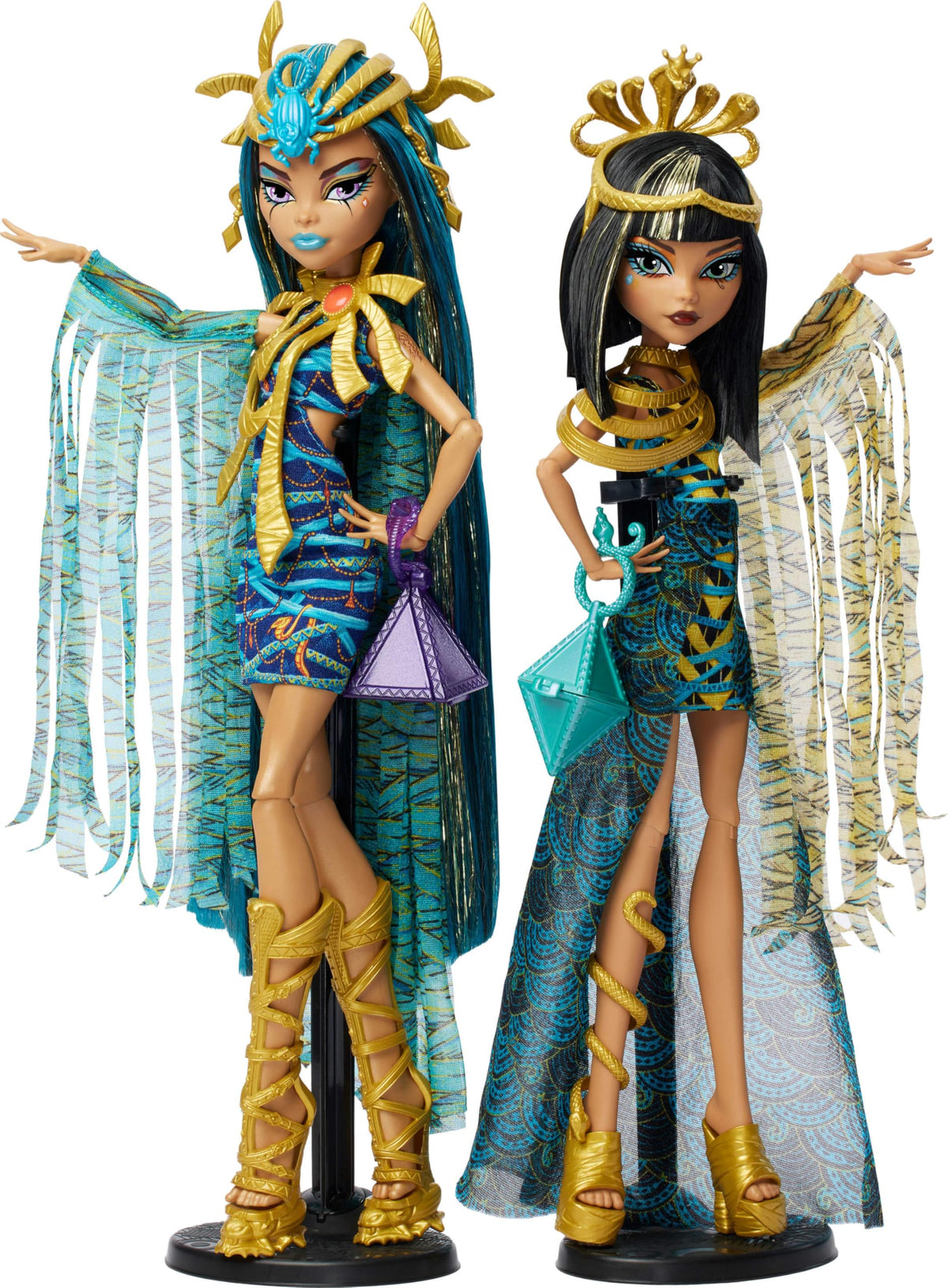 Fashion Doll Set 2-Pack with Golden Accessories & Clothes U98335