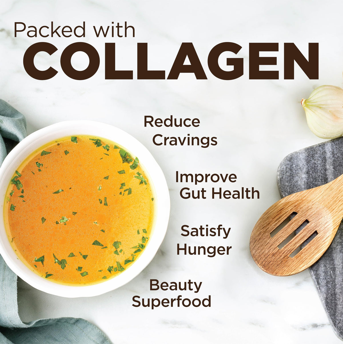 Instant Chicken Bone Broth 10G Protein Collagen Type II 4 Pack A726